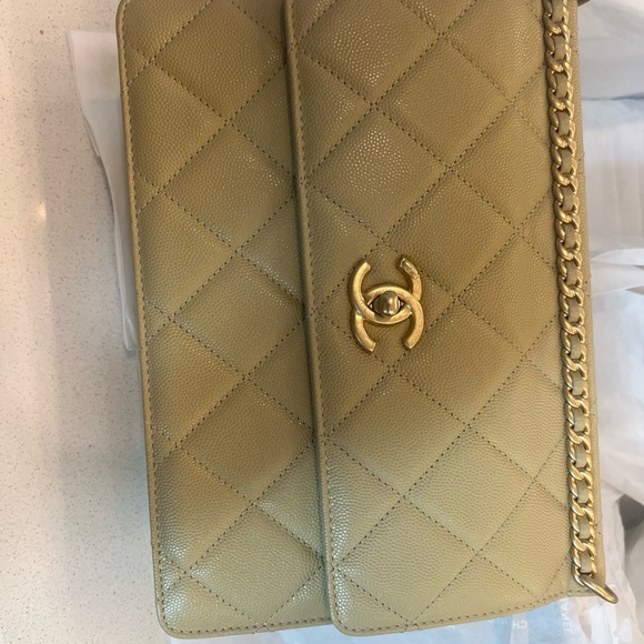 23A Dark beige Chanel flap bag - Picture 6 of 15